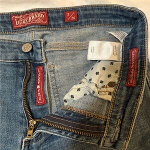 Lucky Brand Sienna Slim Boyfriend Blue Denim Jeans Size 2/26 28 inch inseam